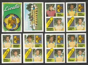 LOTTO DI 8 FIGURINE ALBUM CALCIATORI CALCIO FLASH 89 1988-89 LICATA NUOVE - Picture 1 of 1