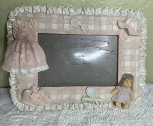 Puppenmotiv Bilderrahmen Resin 3D rosa weiß - Bild 1 von 9