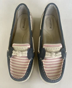 Sperry Top-Sider Womens Size 6 M Boat Deck Shoes Stripe Red White Blue Patriotic - Picture 1 of 20