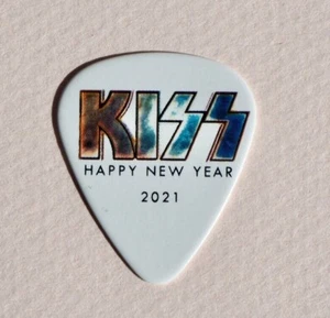 KISS TOMMY THAYER Signature Guitar Pick Happy New Year 2021 - Picture 1 of 2