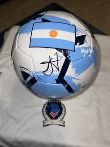 Julian Alvarez Signed Official Argentina Soccer Ball World Cup Champ Beckett - Picture 1 of 3