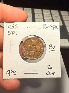 1955 Portugal 20 Centavos - Foto 1 di 2