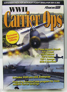 CARRIER OPS WWII EXPANSION PACK FOR FS 2004 & 2002 INCL WWII USS ENTERPRISE NEW