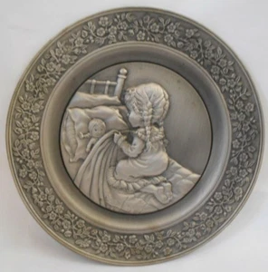 Hallmark Little Gallery 1979 So Much of What Pewter Plate Carol Bryan Ron Raymer - Picture 1 of 8