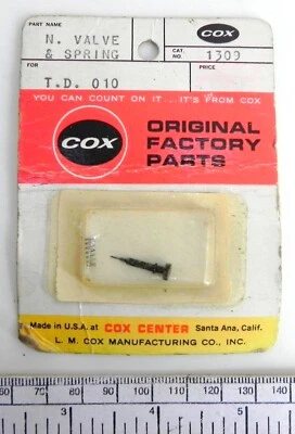 Cox N° 1309 Needle Valve And Spring For TD010 - Image 1 of 3