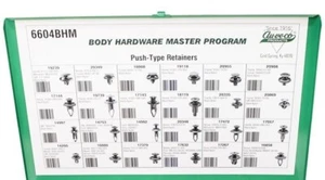AUVECO 6604BHM Push-Type RetainersIncludes : 24 Varieties, 445 Pieces - Picture 1 of 2