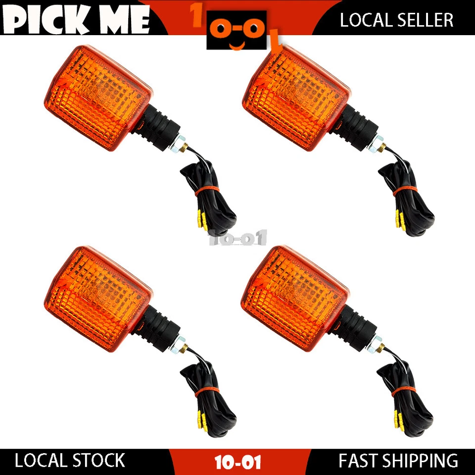 4X Luces de giro delanteras + traseras indicadores aptos para Honda XL250 grados 1995-1999 Foto 1 de 3