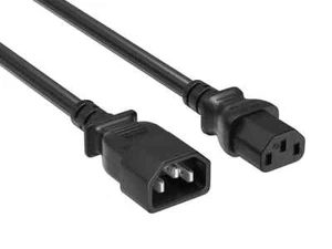 16 AWG Power Extension Cord (IEC320 C13 to IEC320 C14) - Afbeelding 1 van 3
