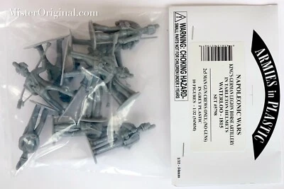 Armies in Plastic Napoleonic British KGL Horse Artillery Crews Tarelton 54mm - Image 1 of 3