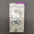 Damen Mädchen Geschenk Hello Kitty Blume Geldbörse Geldbörse Clutch Kartenhalter Handtasche Tasche