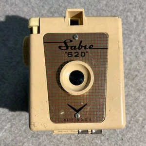 Vintage Sabre 620 Beige Kamera, Shaw Harrison Corp. Made In USA 1950er - Bild 1 von 7