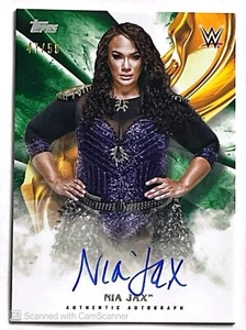 Topps WWE 2019 Undisputed Green Auto Nia Jax/50 autógrafo A-NJ - Imagen 1 de 2