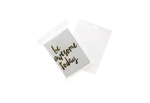800 5" x 6" Clear Plastic Poly 2 mil Hanging Bags Adhesive Flap Seal Sealable - Picture 1 of 4