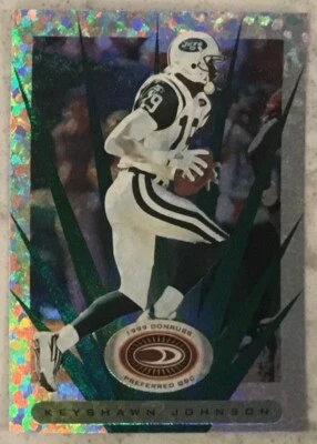 1999 Donruss Preferred QBC POWER SILVER #63 KEYSHAWN JOHNSON #d /300 RARE! - Image 1 of 2