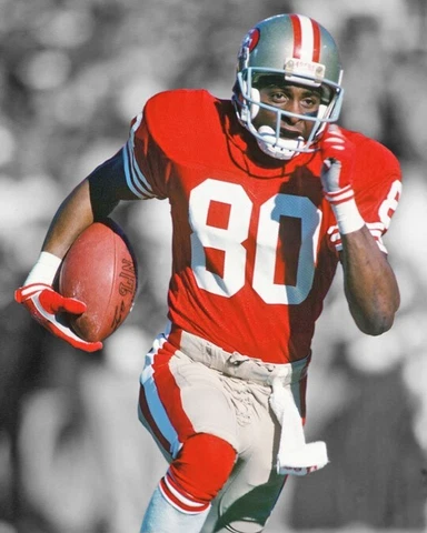 San Francisco 49ers JERRY RICE Glossy 8x10 Photo Spotlight Print Poster HOF 2010 Cover
