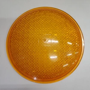 Vintage Eagle Signal Gulf Western Co 8 3/8" Durchmesser gelbe Ampel Linse  - Bild 1 von 9