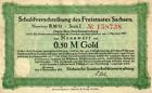 SAX 56 0 50 Mark Gold / 50 Goldpfennig 1923