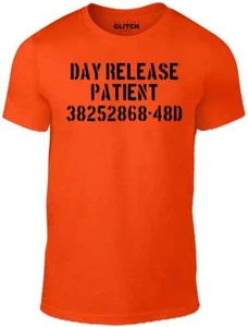 T-shirt paziente rilascio giorno - T-shirt divertente scherzo abito psico regalo retrò - Foto 1 di 6