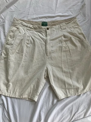 Mens Baxter Brand Natural Clothing Canvas Shorts 42w Linen Cotton Blend - Image 1 of 4