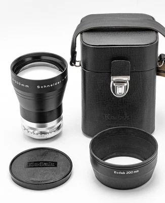 (36) Schneider Retina Tele-Xenar 200/4.8 DKL lens w/cap, hood, case & filters - Image 1 of 4