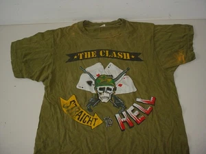 The Clash 1984 Straight To Hell Original Concert T Shirt Authentic Chicago 1984 - Imagen 1 de 24