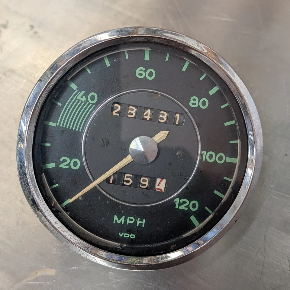 Porsche 356 T6 B C спидометр / на запчасти или восстановить / оригинальный / без резерва - Изображение 1 из 4