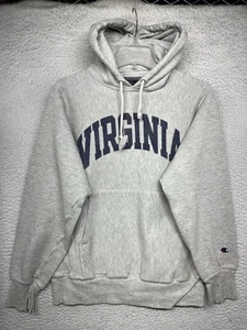 Felpa Virginia Cavaliers con cappuccio uomo piccola grigia NCAA college tessuto inverso - Foto 1 di 16