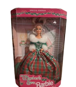 1994 Mattel Winter's Eve Barbie Blonde Doll Special Edition Vintage - Picture 1 of 6