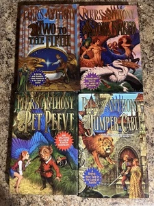 4 Book Lot Piers Anthony Hardcover First Editions Xanth Series - Picture 1 of 8