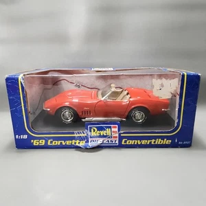 Revell Diecast 1969 Chevy Corvette Convertible 86-8927 1:18 Scale Diecast Red - Picture 1 of 8