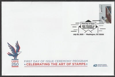 US 6023i 250 Years of Delivering blue collection box Ceremony Program FDC 2025 - Image 1 of 3