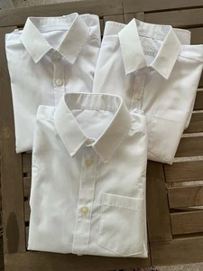 Boys 3 White School Shirts 2 Age 7 Next 1 Age 9 TU - Picture 1 of 1