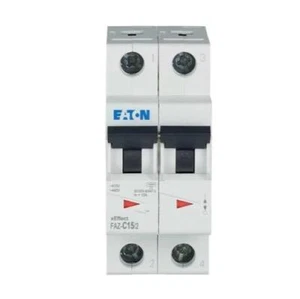 1x 278759 FAZ-C15/2 Eaton xEffect MCB, 2P 15A Curva C 240-415V AC 415V DC 10kA - Imagen 1 de 1
