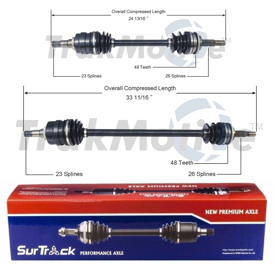 Комплект из 2 передних осевых валов SurTrack для Toyota Paseo Tercel - Изображение 1 из 1