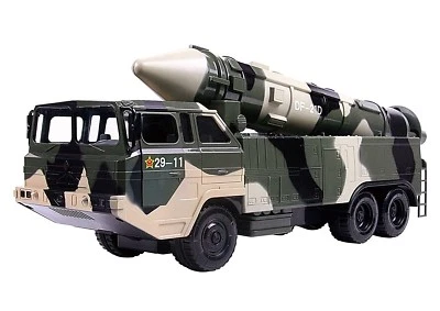 Military Missile Transport Army Truck Long Range Missile Toy Kids Combat Tank  - Image 1 of 2