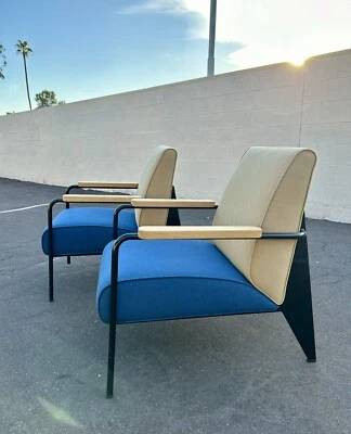 Par de sillones Jean Prouve 1939 Fauteuil De Salon de Vitra Foto 1 de 4