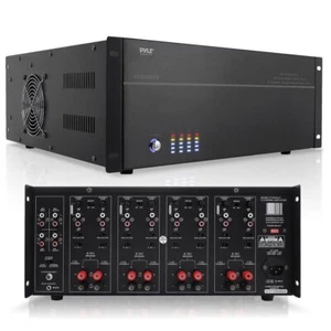 Pyle 19'' Rack Mount 8Ch Stereo/Mono Amp 2x2 RCA/Binding Post PT8000CH - Picture 1 of 10