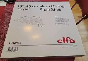 Zapatero Deslizante Malla Elfa GRAFITO 18" 45cm - Imagen 1 de 8