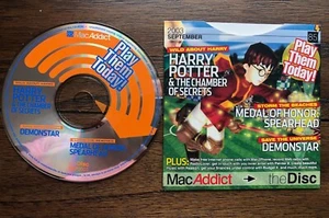 vintage Mac software MacAddict CD -2003 Sep Harry Potter Chamber of Secrets etc. - Zdjęcie 1 z 1