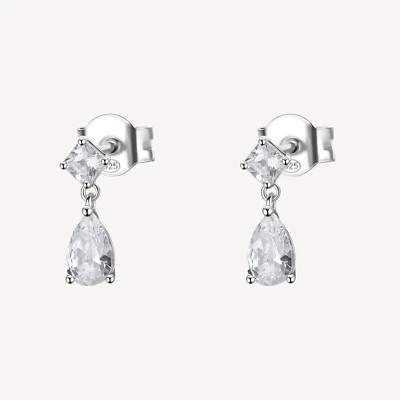 BROSWAY FANCY ORECCHINI PENDENTI CON ZIRCONI ARGENTO 925 FIW117 INFINITE WHITE - Immagine 1 di 4