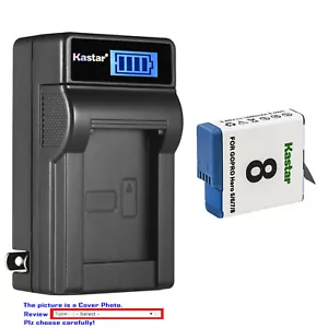 Kastar Battery LCD Wall Charger Replace Original Gopro AHDBT-801 battery Hero 8 - Picture 1 of 12