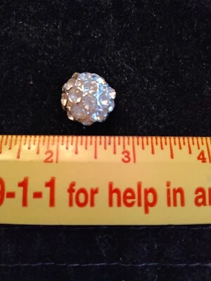 Sparkling Dome Rhinestone Vintage Button - Image 1 of 2