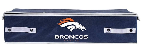 Denver Broncos NFL Large 26"x18"x6" Collapsible Under the Bed Storage Bin Cover