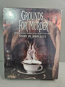 Grounds For Murder 1000 Piece Mystery Jigsaw Thriller By Bepuzzled 1994 Vtg New - Picture 1 of 4