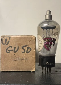 Válvula rectificadora de media onda llena de gas Marconi GU50 pruebas bien hecha en Inglaterra - Imagen 1 de 8