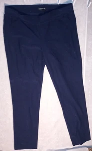 Eileen Fisher waschbare Stretch Krepp gerades Bein Pull-On Hose blau Small - Bild 1 von 3