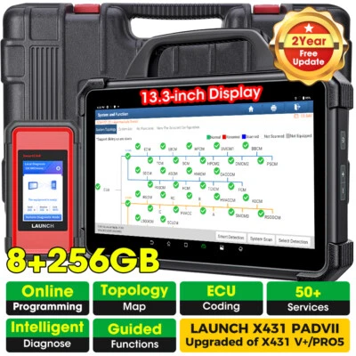 2025 LAUNCH X431 PAD VII PAD7 Elite Professional OBD2 Diagnostic Tool ECU Program Coding - Image 1 of 4