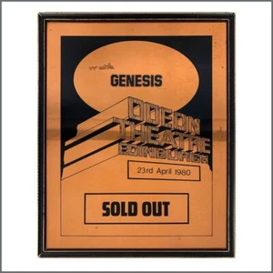 Genesis 1980 Odeon Theatre Copper Framed Poster (UK) - Picture 1 of 1
