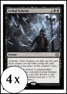MTG - 4 x Lethal Scheme - Playset of 4 - Lost Caverns of Ixalan - Image 1 of 2