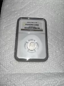 1979 S Roosevelt Dime PF69 Ultra Cameo Type 2 NGC Certified - Picture 1 of 4